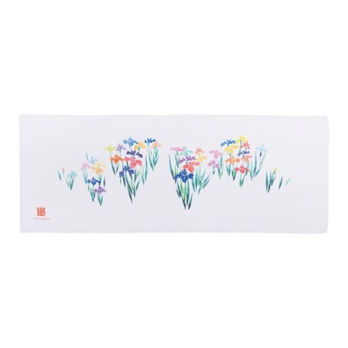 タオル ガーゼ 手ぬぐい かきつばた