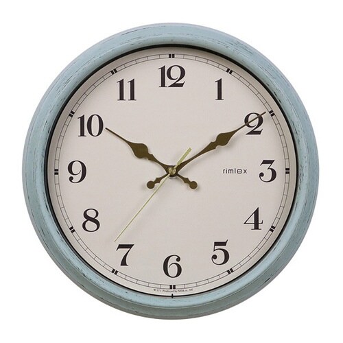 掛け時計 電波時計 エアリアルレトロ グリーン