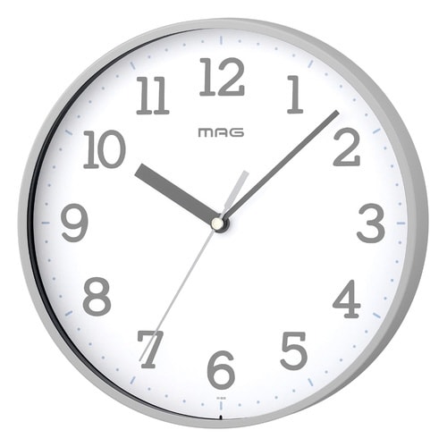 掛け時計 ガレット MAG 連続秒針 グレー