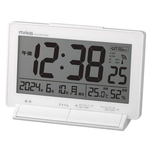 目覚まし時計 タイムチャイム 電波時計
