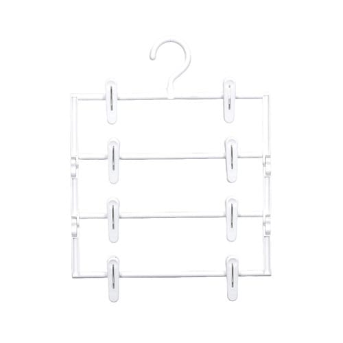 ハンガー スカートすっきり4段 スノーホワイト