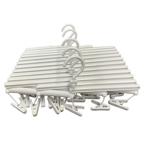 洗濯ハンガー 伸縮 スノーホワイト