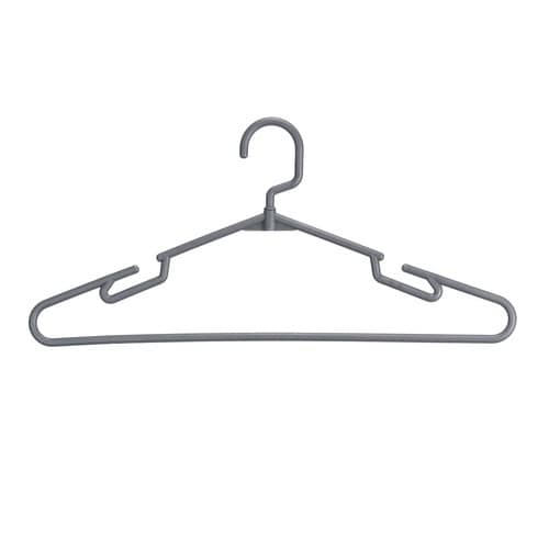 ハンガー ラウンドハンガー 5本組 ロックグレー
