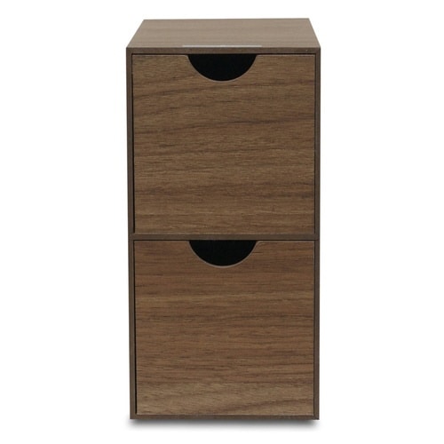 収納ボックス ミニ収納BOX バスク ブラウン