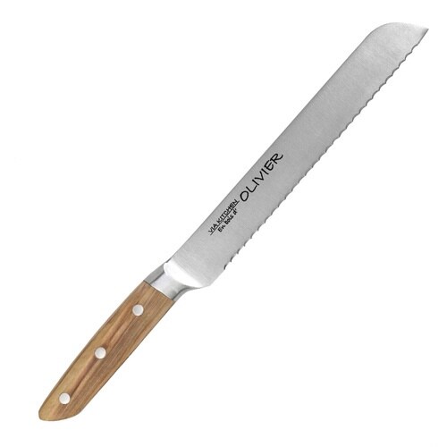 包丁 パン切り包丁 刃渡り20cm 木柄 日本製