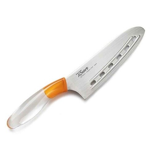 包丁 穴あき 先丸包丁 リブ付き アクリルハンドル