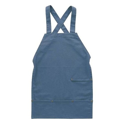 アウトドア エプロン バッククロス ブルーグレー