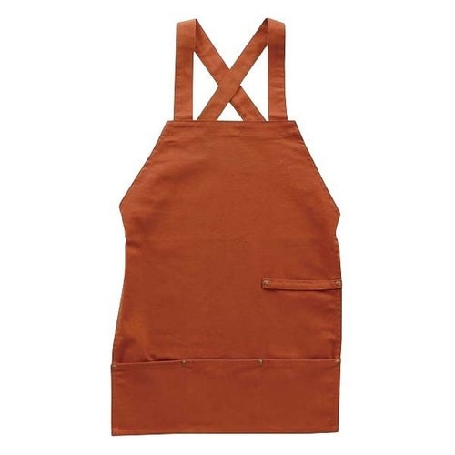 アウトドア エプロン バッククロス ブリック