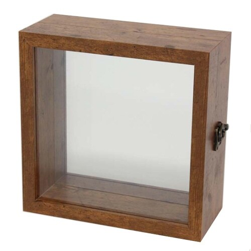 箱 木製 パーテーションボックス ブラウン