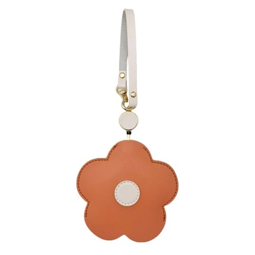ルーペ チャームルーペ フラワー 携帯用 オレンジ