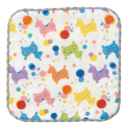 ミニタオル RODY ガーゼミニハンカチ カラフル