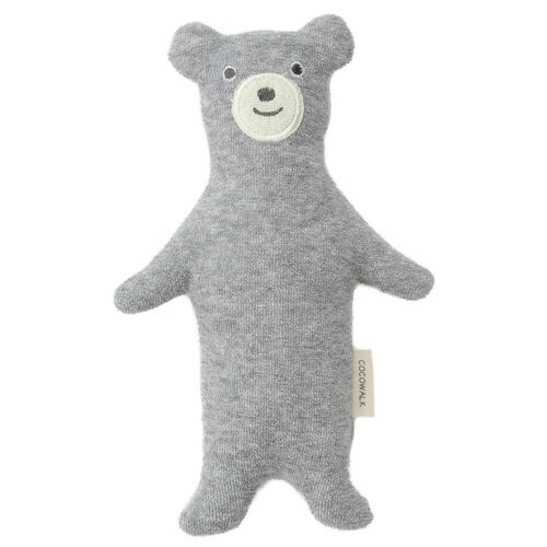 ガラガラ マスコット スマイリーくまさん グレー