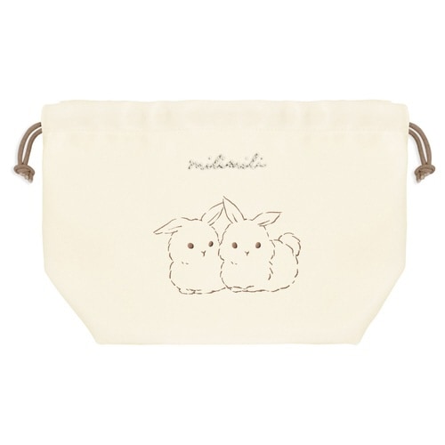 巾着 ミリミリ ランチ巾着 ウサギ
