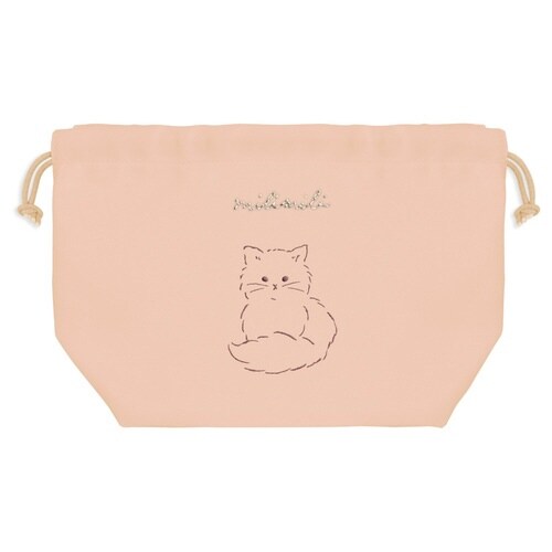 巾着 ミリミリ ランチ巾着 ネコ