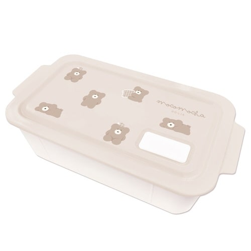 お弁当箱 500ml ほっこりモコモカ 抗菌 モカ