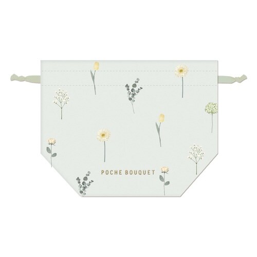 ランチバッグ ポシェブーケ ランチ巾着 グリーン