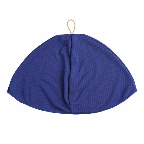 サウナハット 水でヒンヤリ冷感サウナハット ブルー