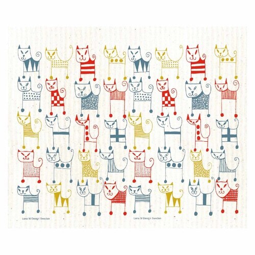 水切りマット e.スポンジワイプ レーナ ネコ