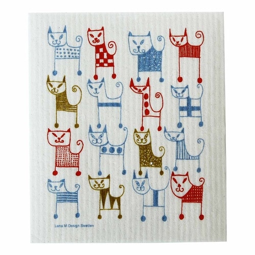 ふきん e.スポンジワイプ レーナ ネコ