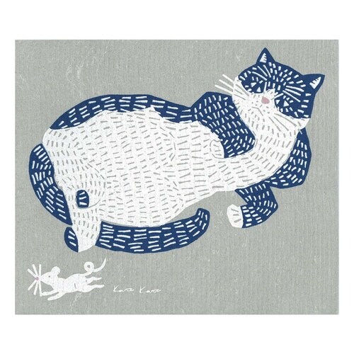 水切りマット e.スポンジワイプ kata ネコ