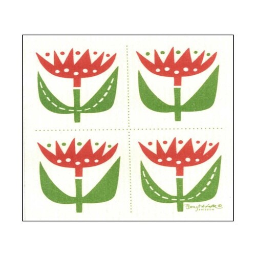 ふきん e.スポンジワイプ チューリップ