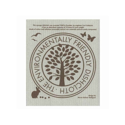 ふきん e.スポンジワイプ M ブラウングレー