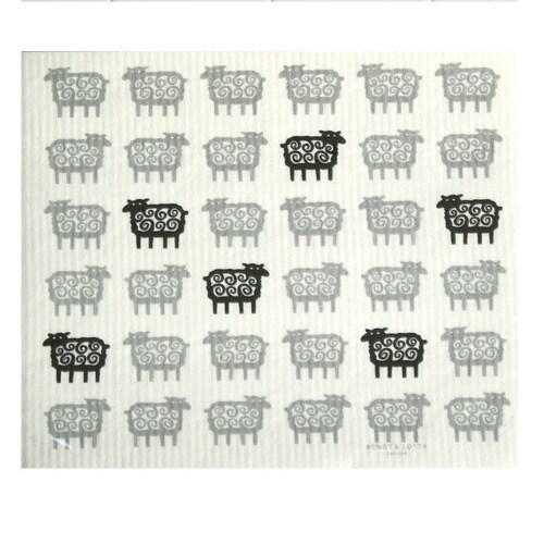 水切りマット e.スポンジワイプ ヒツジ