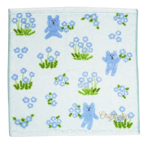 ハンドタオル 23×23cm ネモフィラ