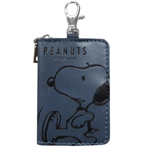 キーケース スマートキー スヌーピー 車 ネイビー