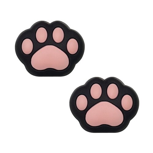 ナンバーボルトキャップ 肉球 黒 カー用品 猫