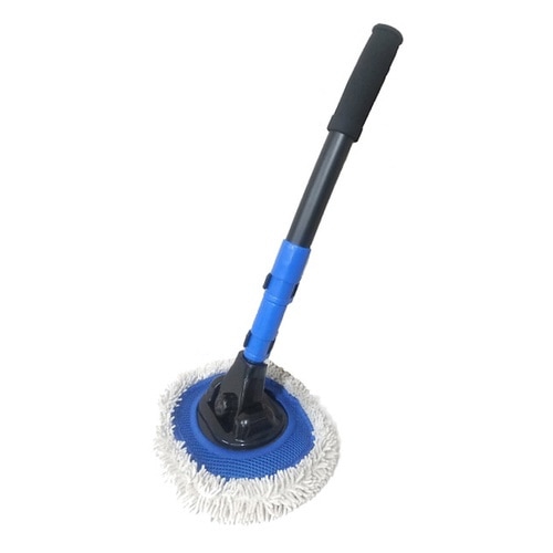 モップ 15度カーブ 伸縮 洗車モップ 洗車用