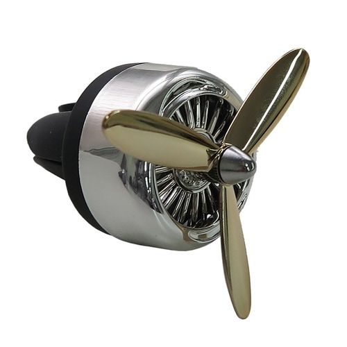 カーフレグランス プロペラ型 芳香剤 シルバー