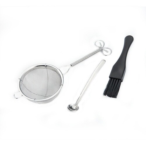 お茶ミル用3点セット 粉ふるい 茶さじ 刷毛