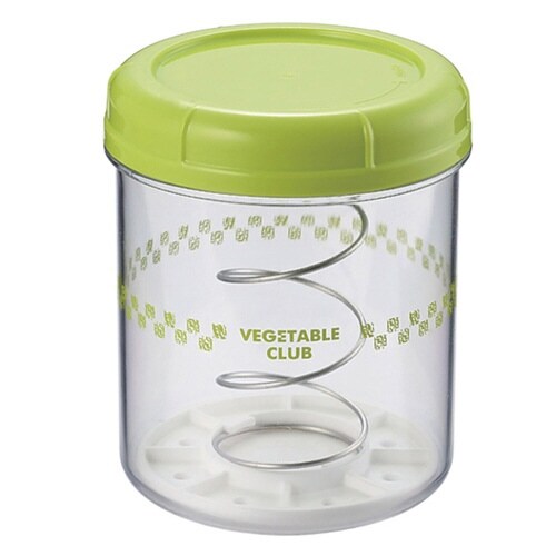 漬物容器 650ml 丸型漬物器 グリーン