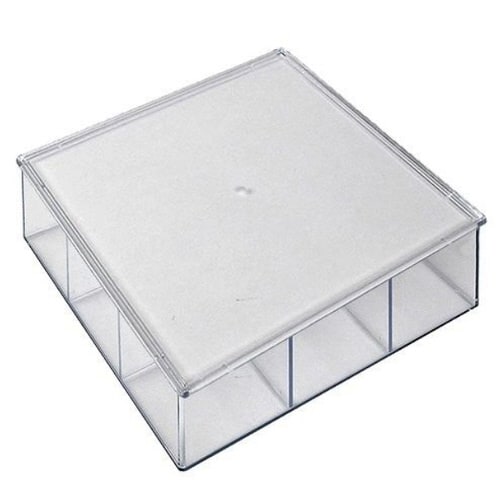 クリアケース ふた付き 9分割 透明 プラスチック