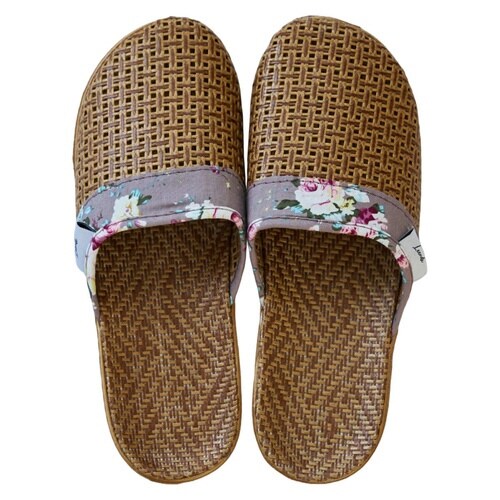 スリッパ ロータス グレー