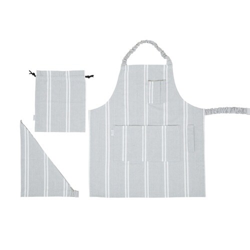 エプロン レオン ベーシック キッズ グレー