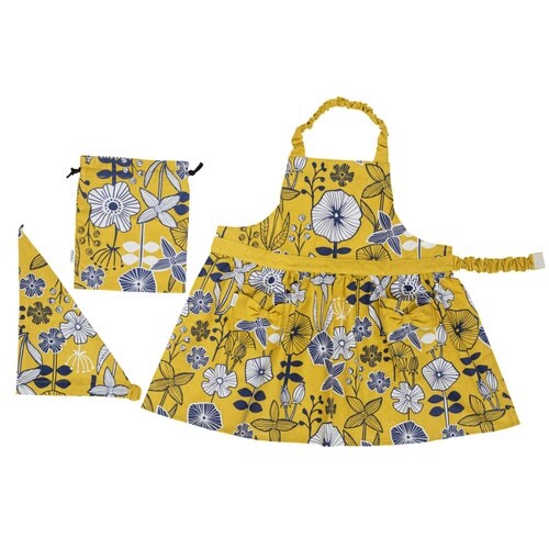エプロン レオン ベーシック キッズ イエロー