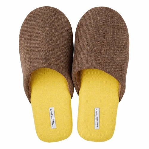 スリッパ ディジョン ルームシューズ L ブラウン