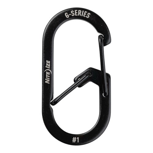 カラビナ G型 2個入 カラビナー #1 ブラック