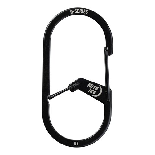 カラビナ G型 カラビナー #3 ブラック