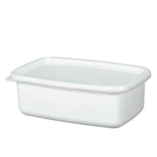 保存容器 800ml ホーロー ホワイト