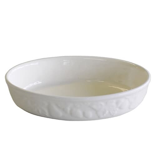 グラタン皿 一人用 19cm S 楕円 ホワイト