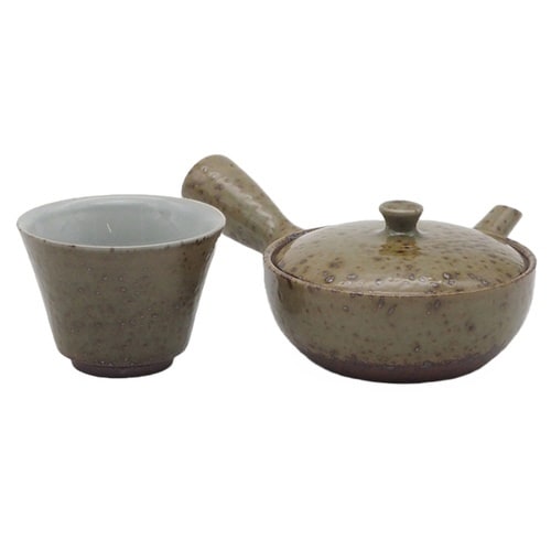 急須 高台碗 セット 一人茶セット ビードロたたき