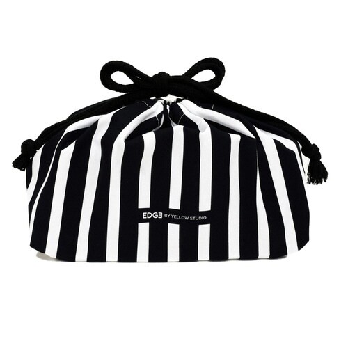 弁当袋 巾着 EDGE ブラック