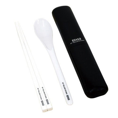 コンビセット 箸 スプーン EDGE ホワイト
