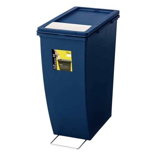 ゴミ箱 20L スリムコンテナ プッシュ ネイビー