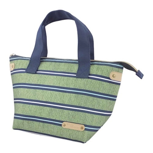 ランチバッグ 保冷 シックシンボーダー グリーン