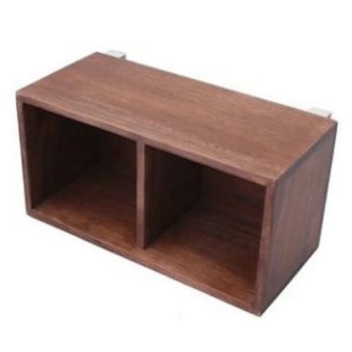 箱 2マス すのこに掛けられる家具 ダークブラウン