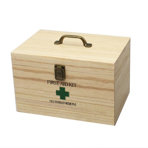 救急箱 天然木 仕切り トレー 桐